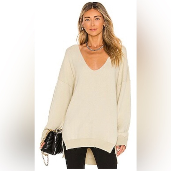 Free People Sweaters - FREE People Sweater Weather V-neck-Marzipan Combo